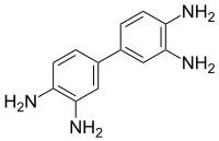 Skeletal formula of 3,3'-Diaminobenzidine