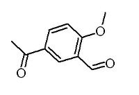 Chemical structure of 3-acetyl-6-methoxybenzaldehyde