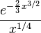 \frac{e^{-\frac23x^{3/2}}}{x^{1/4}}