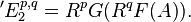 {}^{\prime} E^{p, q}_2 = R^p G(R^qF(A)).