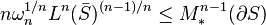 n\omega_n^{1/n} L^n(\bar{S})^{(n-1)/n} \le M^{n-1}_*(\partial S)