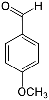 Skeletal formula of anisaldehyde