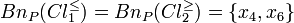 Bn_P(Cl_1^{\leq}) = Bn_P(Cl_2^{\geq}) = \{x_4,x_6\}