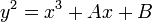 y^2=x^3+Ax+B