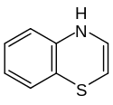 Skeletal formula of 4H-1,4-benzothiazine