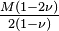 \tfrac{M(1-2\nu)}{2(1-\nu)}