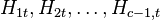 H_{1t},H_{2t},\ldots,H_{c-1,t}