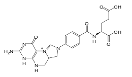 Skeletal formula of 5,10-methenyltetrahydrofolate