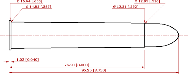 500 Nitro Express Cartridge Schematic