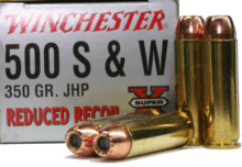 Reduced Recoil Winchester factory load for the 500 S&W Magnum.