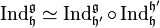 \operatorname{Ind}_\mathfrak{h}^\mathfrak{g} \simeq \operatorname{Ind}_\mathfrak{h'}^\mathfrak{g} \circ \operatorname{Ind}_\mathfrak{h}^\mathfrak{h'}