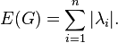 E(G) = \sum_{i=1}^n|\lambda_i|.