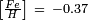 \begin{smallmatrix}\left[\frac{Fe}{H}\right]\ =\ -0.37\end{smallmatrix}