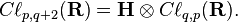  C\ell_{p,q+2}(\mathbf{R}) = \mathbf{H}\otimes C\ell_{q,p}(\mathbf{R}). 