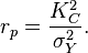 r_p = \frac{K_{C}^2}{\sigma_Y^2}.