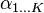 \alpha_{1 \dots K}