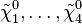  \tilde{\chi}_1^0, \ldots, \tilde{\chi}_4^0