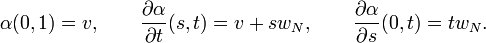 
\alpha(0,1)  = v,\qquad
\frac{\partial \alpha}{\partial t}(s,t)  = v+sw_N,
\qquad\frac{\partial \alpha}{\partial s}(0,t) = tw_N.
