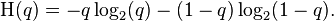 \Eta(q) = -q \log_2(q) - (1-q) \log_2(1-q).