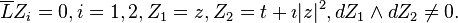  \overline{L}Z_i=0,i=1,2, Z_1=z, Z_2=t+\imath |z|^2, dZ_1\wedge dZ_2\not=0.