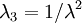 \lambda_3=1/\lambda^2\,