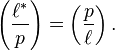 \left(\frac{\ell^\ast}{p}\right)=\left(\frac{p}{\ell}\right).