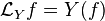 \mathcal{L}_Yf=Y(f)