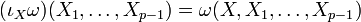 ( \iota_X\omega )(X_1,\ldots,X_{p-1})=\omega(X,X_1,\ldots,X_{p-1})