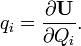 q_i=\frac{\partial \bold{U}}{\partial Q_i}.