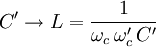 C' \to L = \frac{1}{\omega_c \,\omega_c'\,C'}