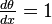 \textstyle \frac{d\theta}{dx} = 1