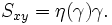  S_{xy}  = \eta (\gamma )\gamma.\, 