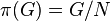 \pi(G)=G/N