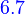 {\color{Blue}~6.7}