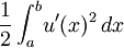 \frac{1}{2} \int_a^b\! u'(x)^2\, dx