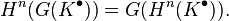 H^n(G(K^{\bullet})) = G(H^n(K^{\bullet})).