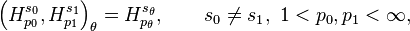 \left (H^{s_0}_{p_0}, H^{s_1}_{p_1} \right )_\theta = H^{s_\theta}_{p_\theta},  \qquad s_0 \ne s_1, \ 1 < p_0, p_1 < \infty,