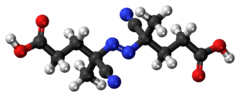 Ball-and-stick model of the ACPA molecule