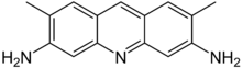 Skeletal formula of acridine yellow