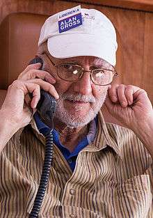 Alan Gross talking on the phone