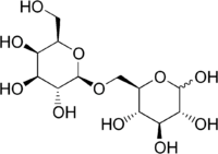 Skeletal formula of allolactose