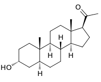 Skeletal formula of allopregnanolone