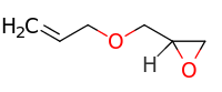 The skeletal structure of allyl glycidyl ether