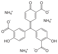 Skeletal formula of aluminon