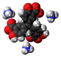 Space-filling models of the ions in aluminon