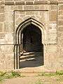 Arches near main gate, Naldurg fort.jpg