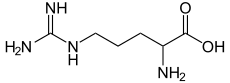 2D chemical structure of arginine