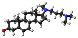 Ball-and-stick model of azacosterol