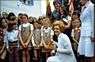 Betty Ford with Girl Scouts