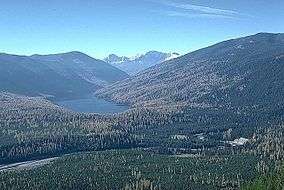 Big Salmon Lake and the Bob Marshall Wilderness.